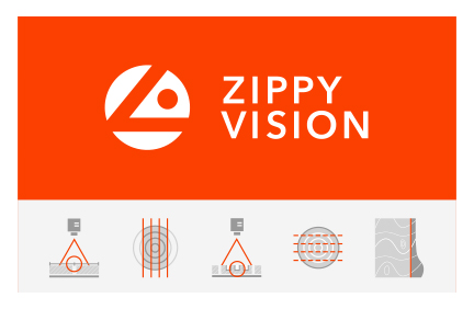 Zippy Vision. Home page design and visual identity